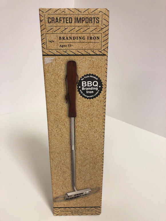 Crafted Imports BBQ Branding Iron No Tools Needed With Changeable Letters 68 Pieces - 1Solardeals
