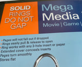 Find It Mega Media Binder Movie Game CD Storage Solid Rings Hold 224 - 1Solardeals
