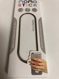 Momo Stick White Finger Grip Holder Smart Phone Iphone Andoid Stand Car Mount Air Vent - 1Solardeals