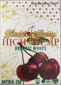 FREE GIFTS 🎁 IF U BUY Blazin Cherry 🍒 High Hemp Natural Organic Herbal Wraps - 1Solardeals