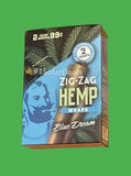FREE GIFTS🎁Zig Zag Hemp Wraps Blue Dream🛌😴💭50 High Quality Natural Hemp Wraps 25 pks No🚫Tobacco Full📦