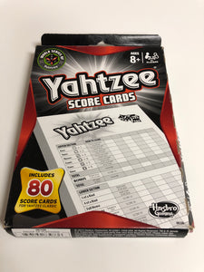 Hasbro Gaming Yahtzee Score Cards World Series Includes 80 Score Cards - 1Solardeals