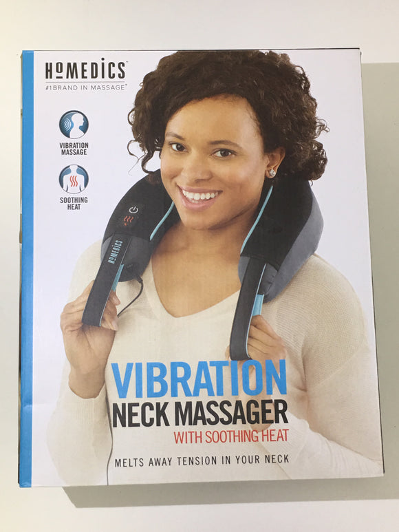 Homedics Vibration Neck Massager Soothing Heat Melts Tension Away - 1Solardeals