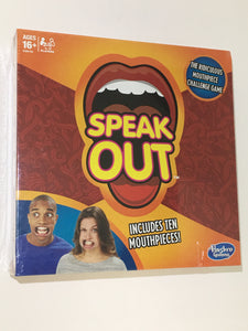 Hasbro Gaming Speak Out👅Includes Ten Mouthpieces Double Sided Cards - 1Solardeals