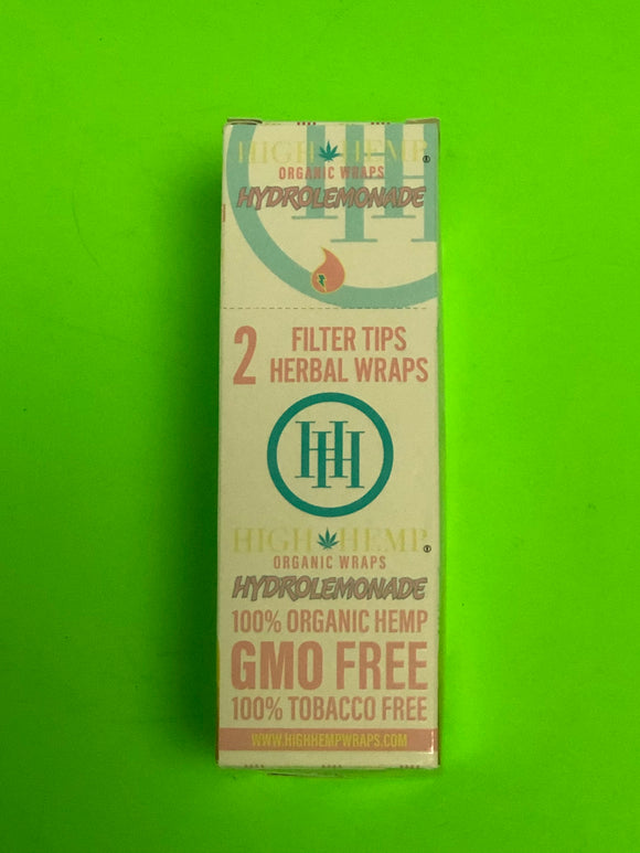 Free Gifts🎁Hydro Lemonade🍋50 High Quality Organic Hemp Wraps 25 packs Natural
