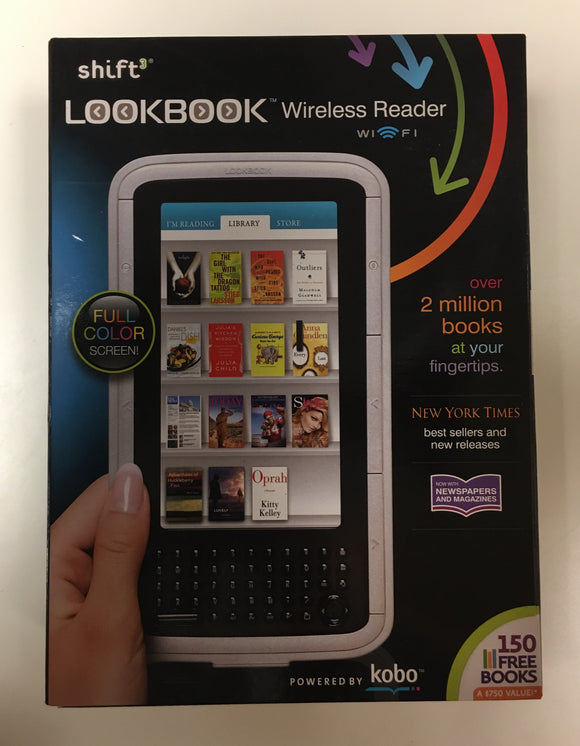 Shift3 LOOKBOOK Wireless Reader WiFi 150 Free Books 📚 over 2 Million books at your Fingertips - 1Solardeals