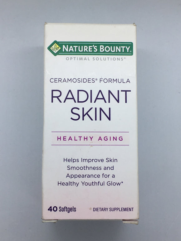 Nature’s Bounty 1/19 Ceramosides Formula Radiant Skin Healthy Aging Helps Improve Skin Smoothness Appearance - 1Solardeals