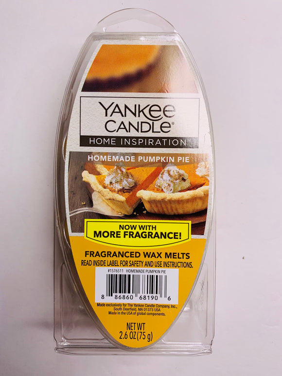 Yankee Candle Homemade Pumpkin Pie Fragranced Wax Melts - 1Solardeals