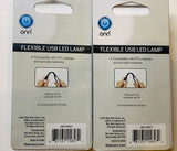4x Onn Flexible USB LED Lamp Black PC’s Laptops Portable Batteries Light - 1Solardeals