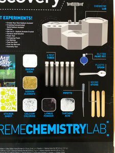 Discovery Extreme Chemistry Lab Conduct 20 Plus Experiments Glowing Worms STEM Colors Changing Chemistry - 1Solardeals