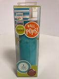 Wall Pops! Wall Art 1 Stripe Calypso Peel Stick Move Mix + Match Aqua Blue - 1Solardeals