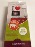 Wall Pops! Wall Words Safe For Walls I Love Photo Frame Peel Stick Move - 1Solardeals