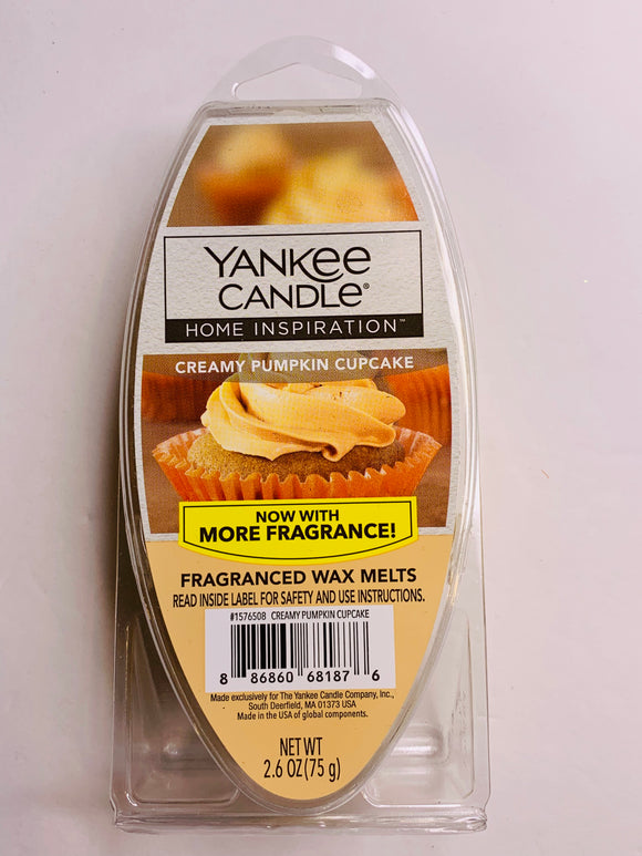Yankee Candle Home Creamy Pumpkin Cupcake Fragranced Wax Melts - 1Solardeals