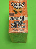 FREE GIFTS🎁Hemp🍁Zone White Peach🍑75 High Quality Wraps 15pks Herbal Rillo Size Canadian Slow Burning