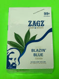 FREE GIFTS🎁Zagz Blazin’ Blue 50 High Quality Natural Hemp Wraps 25 pks No🚫Tobacco Full📦 - 1Solardeals