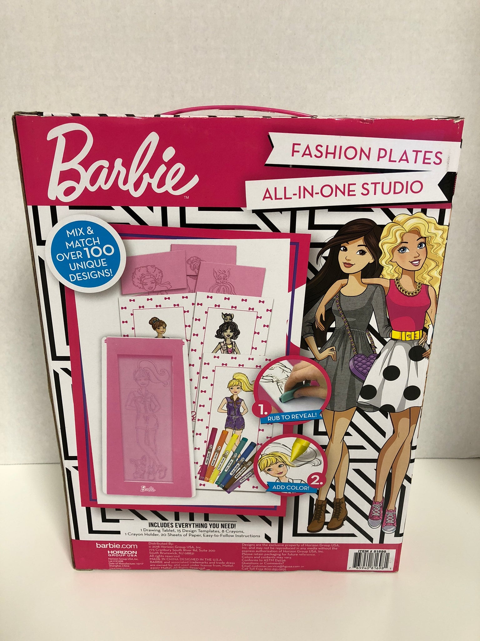 Barbie Fashion Plates All in One Studio Sketch Algeria