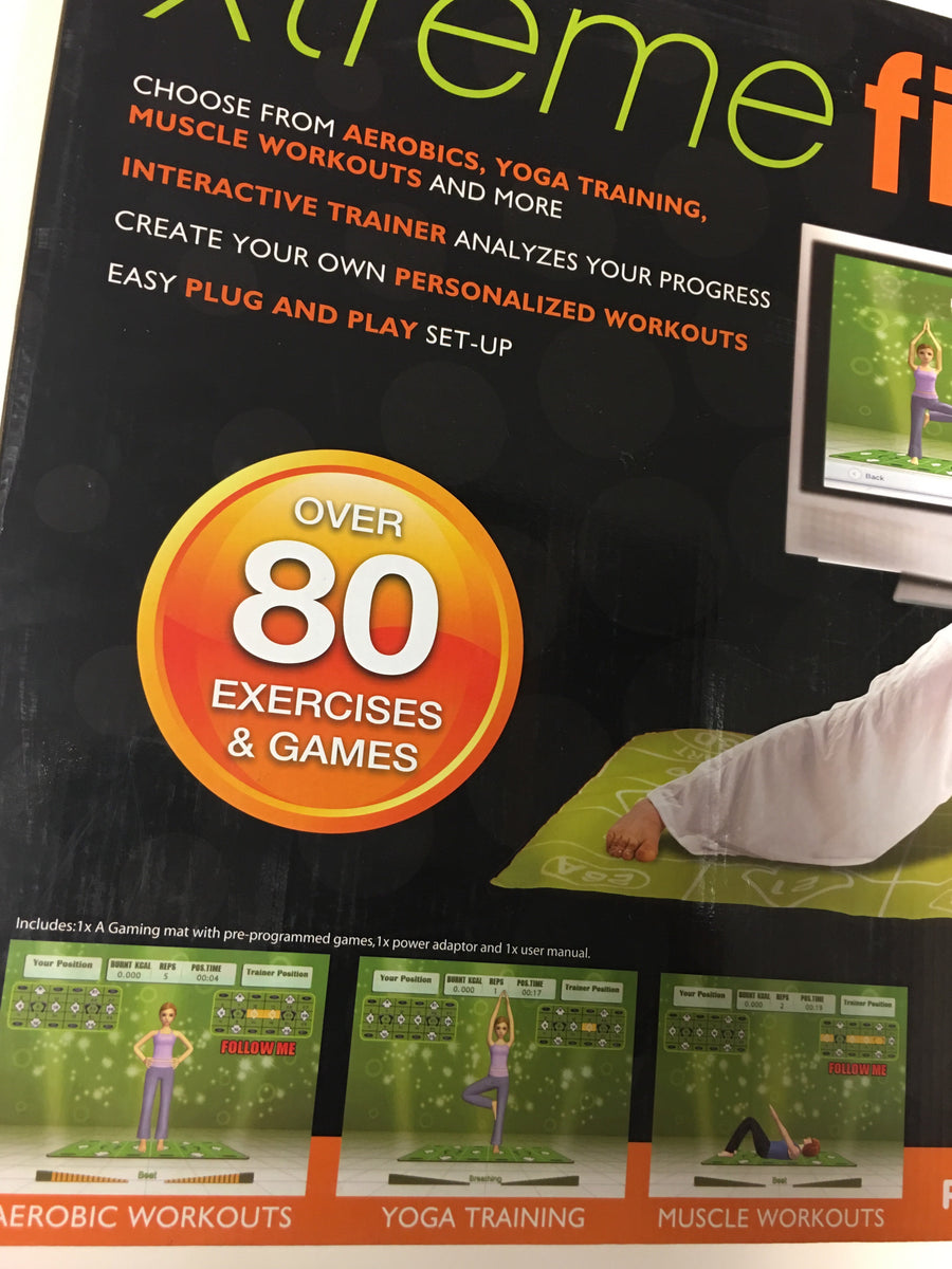 Xtreme Fit Interactive Gaming Mat over 80 Exercise & Games Yoga 🧘‍♀️Ae ...