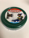Zuru Mayka Toy Block Double Tape 2M/6.5FT Dark Green Cut Shape Stick Build Building Blocks Create - 1Solardeals
