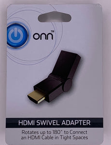 Onn HDMI Swivel Adapter Rotates Up To 180 Connect Cable In Tight Spaces - 1Solardeals