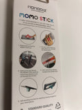 Momo Stick Fabric Black Finger Grip Holder Smart Phone Iphone Andoid Stand Car Mount Air Vent - 1Solardeals