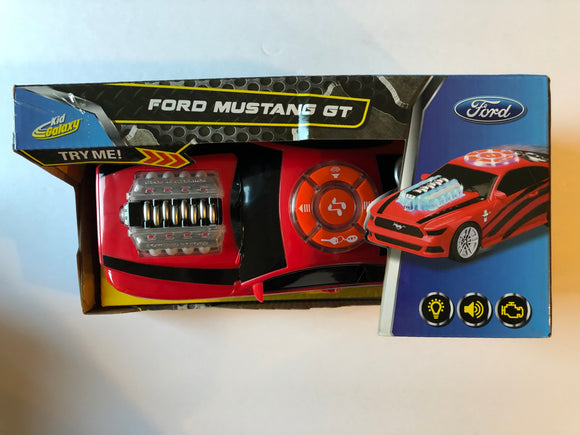 Kids Galaxy Road Rockers Ford Mustang GT Lights Sounds Motorized Engine Red Car - 1Solardeals