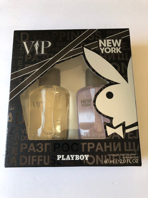 New York Playboy VIP 2x Eau De Toilette Spray 60ml 2.0 FL oz Intense Oriental Fresh Aromatic - 1Solardeals