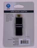 Onn HDMI Swivel Adapter Rotates Up To 180 Connect Cable In Tight Spaces - 1Solardeals