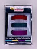 Walgreens 3 Activity Accessory Wristbands Purple Red Blue Gray - 1Solardeals