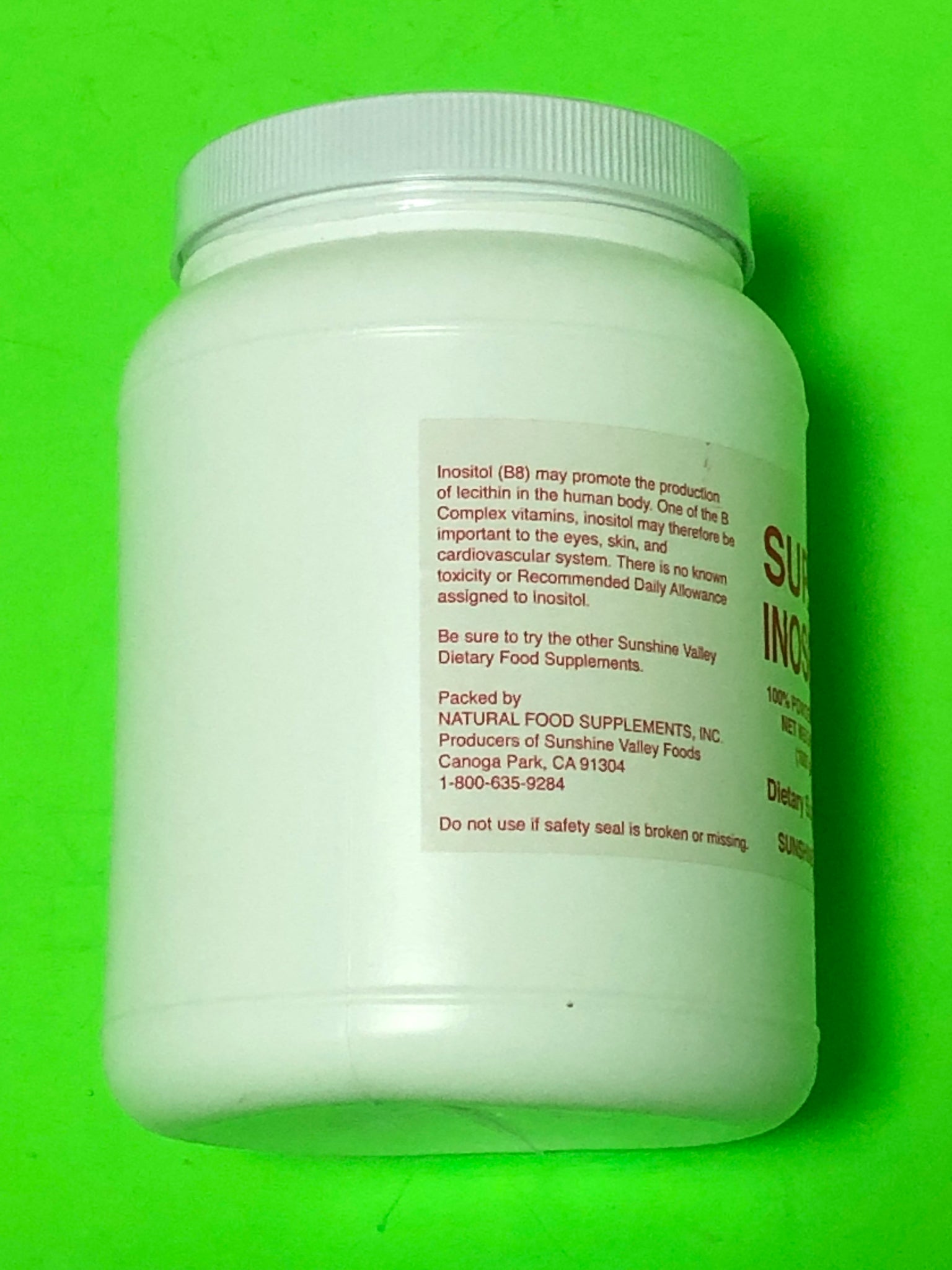 Vitamin B8 Super Inositol 💯% Powder Form 1 Kilo (1000 Grams)🌞Sunshine ...