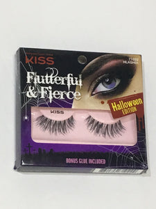 Kiss Flutterful & Fierce Lashes HLASH01 Eye👁Lash 71022 EyeLashes Vampiress Halloween Edition Bonus Glue - 1Solardeals