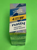 FREE GIFTS🎁Natty Blueberry🫐60 High Quality Organic Hemp Wraps 15 Packs 4 Per Pack Full📦🌿