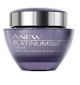 Avon Anew Platinum Day Cream Broad Spectrum SPF 25 Sunscreen Prevents Sunburn - 1Solardeals