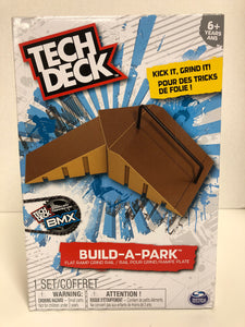 Tech Deck Build-A-Pack Flat Ramp Grind Rail Brown Ramp Rail - 1Solardeals
