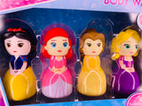 Disney Princess Body Wash Collectible Bottles Mango Berry Grape Apple Scents - 1Solardeals