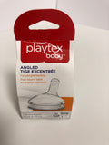Playtex Baby Angled 2 Silicone Nipples Upright Feeding BPA Free 0-3M+ - 1Solardeals