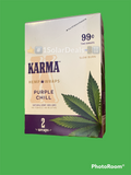 FREE GIFTS🎁Karma Purple Chill 50 High Quality Natural Hemp Wraps 25 pks No🚫Tobacco Full📦