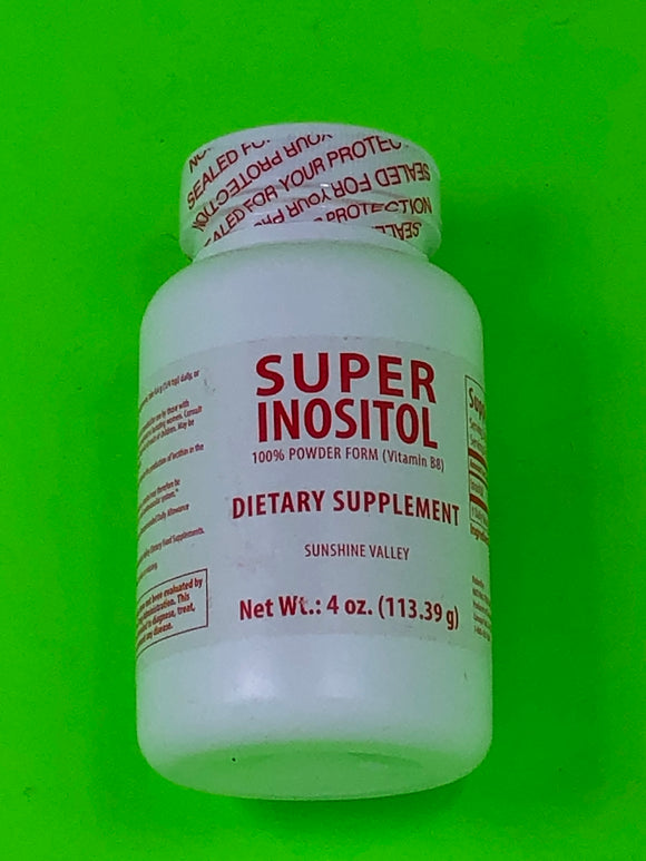 Vitamin B8 Super Inositol 💯% Powder Form 4 OZ 113.39 grams🌞Sunshine Valley 12/22 - 1Solardeals
