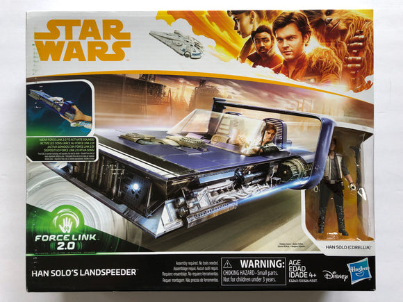 Hasbro Disney Star Wars Han Solo’s Landspeeder Force Link 2.0 Crash Eject Zone Launches Figure - 1Solardeals