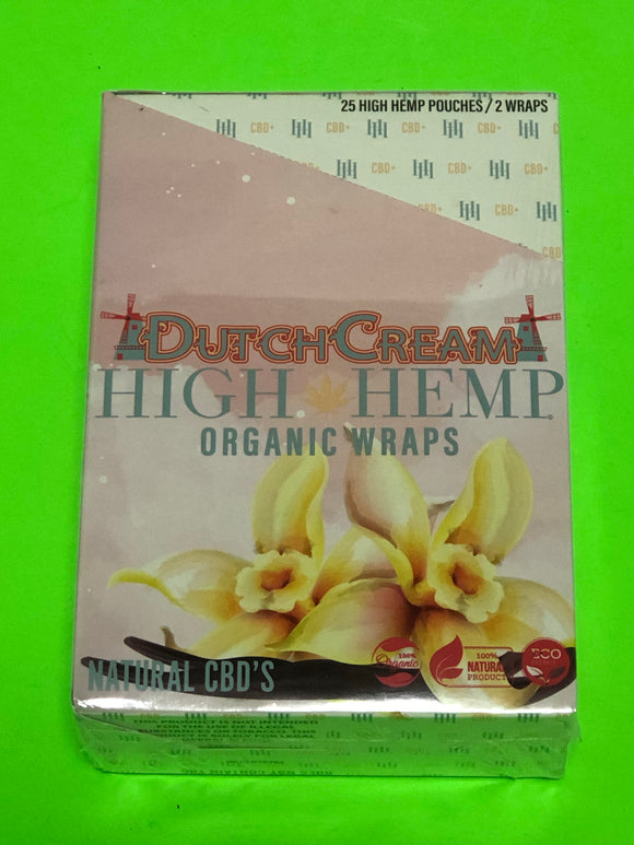 FREE GIFTS🎁IF U BUY Dutch Cream High Hemp Herbal Natural Organic Wraps 25pk📦 - 1Solardeals