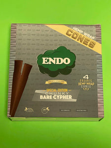 FREE GIFTS🎁Endo Special Edition Chunky Bare Cypher 60 High Quality Organic Hemp Wrap Cones 15 packs No🚫Tobacco Full📦