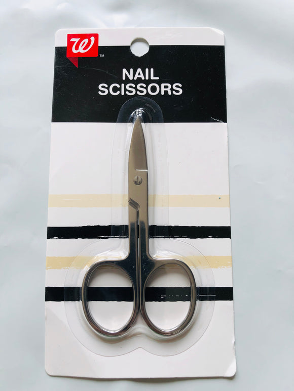 Walgreens Nail Scissors Precision Ground Blades Finger Rings For Easy Use - 1Solardeals