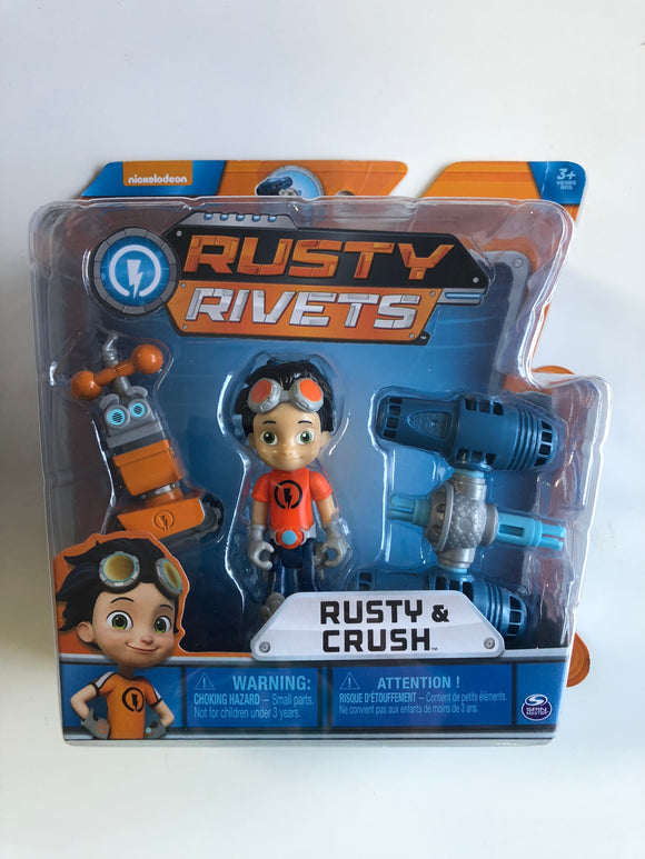 Nickelodeon Rivets Rusty & Crush System Build Combine Design It Ages 3+ Compatible Collect Them All - 1Solardeals
